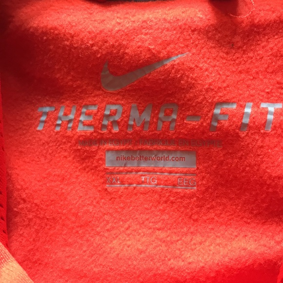 🧡NIKE THERMA-FIT MENS ORANGE XXL HOODIE🧡 - Picture 5 of 5